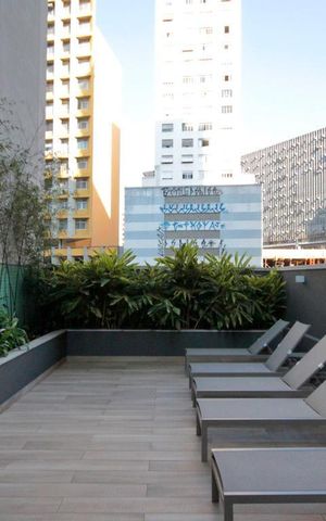 Studio à venda com 42m², 1 quarto e sem vagaPiscina