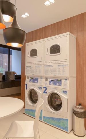 Studio à venda com 26m², 1 quarto e sem vagaLavanderia