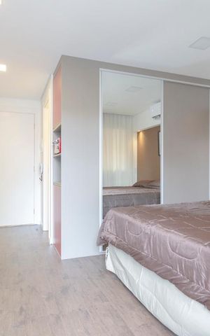 Studio à venda com 26m², 1 quarto e sem vagaQuarto