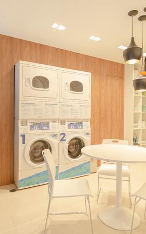 Studio à venda com 26m², 1 quarto e sem vagaLavanderia
