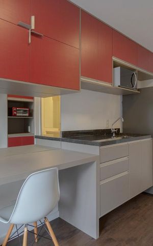 Studio à venda com 26m², 1 quarto e sem vagaCozinha