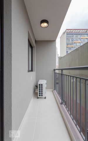 Studio à venda com 26m², 1 quarto e sem vagaVaranda