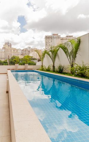 Apartamento para alugar com 25m², 1 quarto e sem vagaPiscina