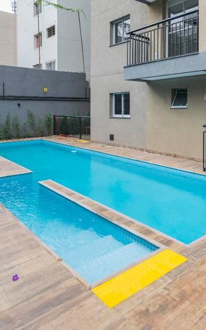 Studio para alugar com 28m², 1 quarto e sem vagaÁrea comum - Piscina