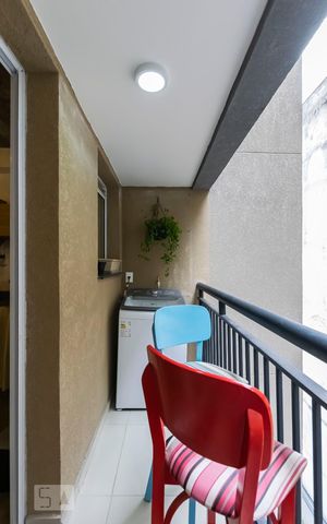Studio para alugar com 28m², 1 quarto e sem vagaVaranda