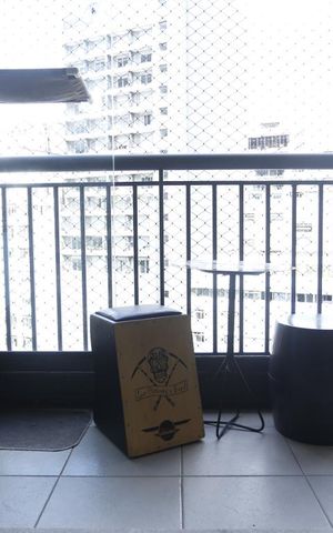Studio à venda com 40m², 1 quarto e sem vagaVaranda