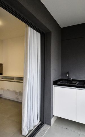 Studio para alugar com 31m², 1 quarto e sem vagaVaranda