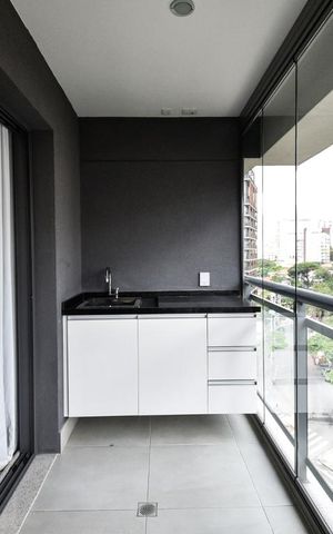 Studio para alugar com 31m², 1 quarto e sem vagaVaranda
