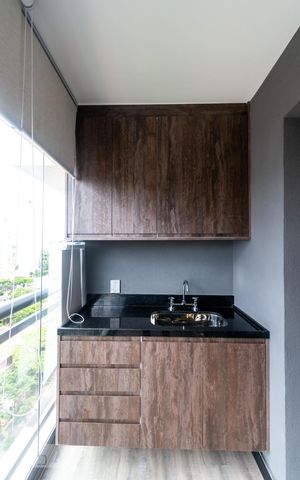 Studio para alugar com 30m², 1 quarto e sem vagaVaranda