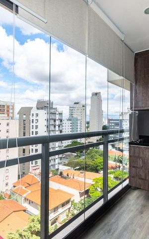 Studio para alugar com 30m², 1 quarto e sem vagaVaranda