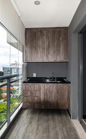 Studio para alugar com 30m², 1 quarto e sem vagaVaranda