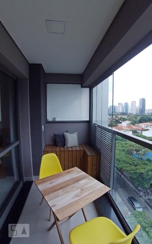 Studio à venda com 30m², 1 quarto e 1 vagaVaranda