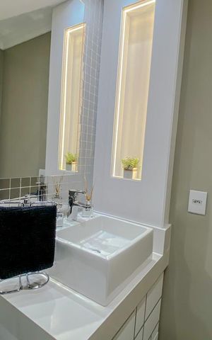 Apartamento à venda com 63m², 2 quartos e 1 vagaBanheiro da Suite