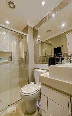Apartamento à venda com 63m², 2 quartos e 1 vagaBanheiro da Suite