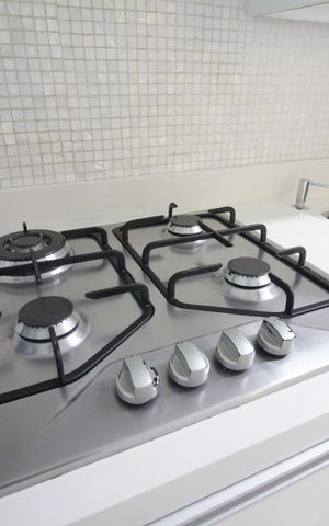 Apartamento à venda com 59m², 1 quarto e 2 vagasDetalhe da cozinha