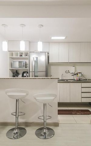 Apartamento à venda com 66m², 2 quartos e 1 vaga Apartamento à venda com 66m², 2 quartos e 1 vagaAcesso à Cozinha