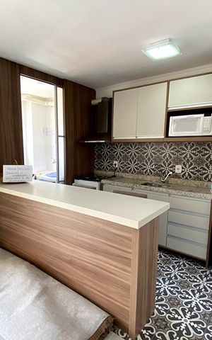Apartamento à venda com 55m², 2 quartos e 1 vagaSala e cozinha