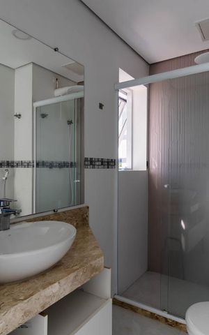 Studio para alugar com 35m², 1 quarto e sem vaga Studio para alugar com 35m², 1 quarto e sem vagaBanheiro