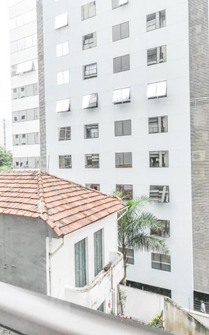 Studio para alugar com 38m², 1 quarto e 1 vaga Studio para alugar com 38m², 1 quarto e 1 vagaVaranda