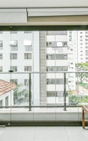 Studio para alugar com 38m², 1 quarto e 1 vaga Studio para alugar com 38m², 1 quarto e 1 vagaVaranda