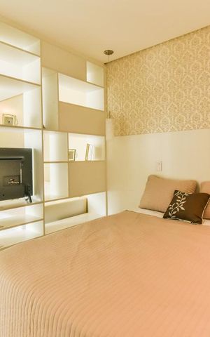 Studio para alugar com 38m², 1 quarto e 1 vaga Studio para alugar com 38m², 1 quarto e 1 vagaQuarto