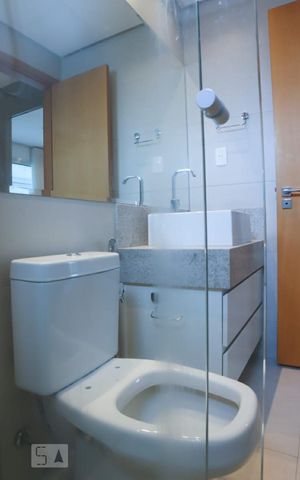 Studio para alugar com 46m², 1 quarto e 1 vagaDetalhe do Banheiro da Suite
