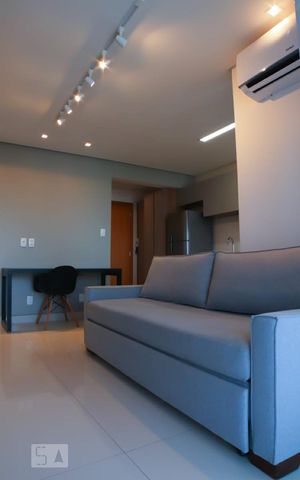 Studio para alugar com 46m², 1 quarto e 1 vagaDetalhe Sala