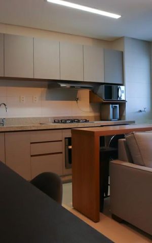 Studio para alugar com 46m², 1 quarto e 1 vagaDetalhe Sala