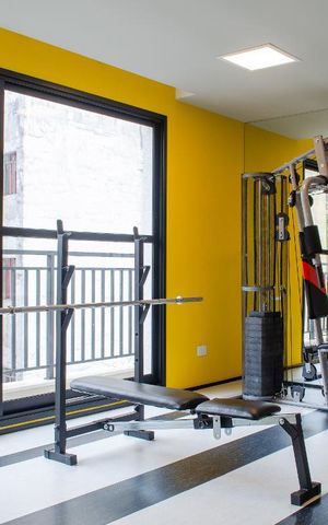 Studio à venda com 21m², 1 quarto e sem vaga Studio à venda com 21m², 1 quarto e sem vagaÁrea comum - Academia