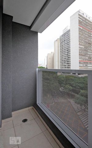 Studio para alugar com 35m², 1 quarto e sem vagaVaranda
