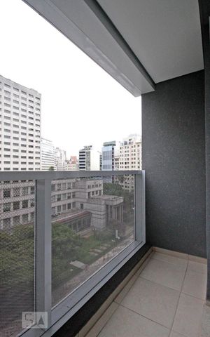 Studio para alugar com 35m², 1 quarto e sem vagaVaranda