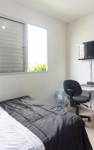 Apartamento à venda com 40m², 2 quartos e 1 vagaQuarto 1