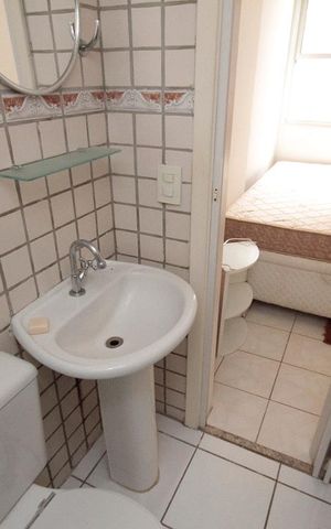 Apartamento para alugar com 25m², 1 quarto e 3 vagasBanheiro da Suíte