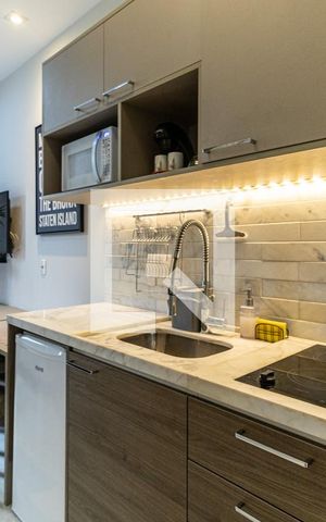 Studio à venda com 21m², 1 quarto e sem vagaCozinha - Armários