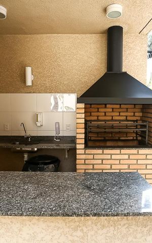 Apartamento à venda com 40m², 2 quartos e 1 vaga Apartamento à venda com 40m², 2 quartos e 1 vagaÁrea comum - Churrasqueira