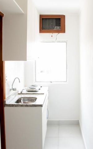 Studio para alugar com 15m², 1 quarto e sem vaga Studio para alugar com 15m², 1 quarto e sem vagaCozinha