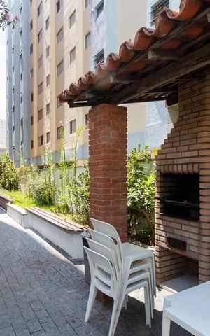 Apartamento à venda com 51m², 2 quartos e 1 vagaChurrasqueira