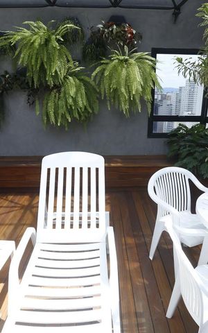 Studio para alugar com 48m², 1 quarto e 1 vagaPiscina