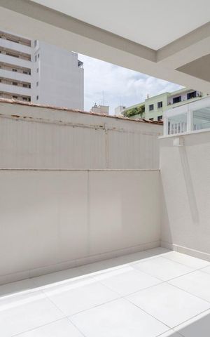 Studio para alugar com 44m², 1 quarto e 1 vagaVaranda