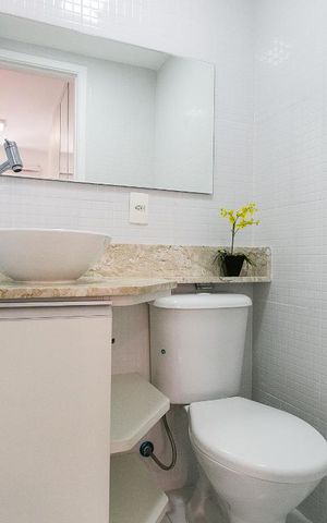 Apartamento à venda com 55m², 2 quartos e 1 vagaBanheiro da Suíte