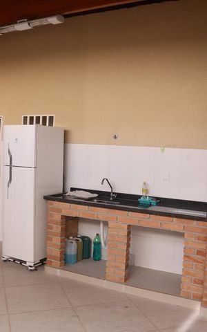Casa de condomínio para alugar com 99m², 3 quartos e 2 vagasChurrasqueira