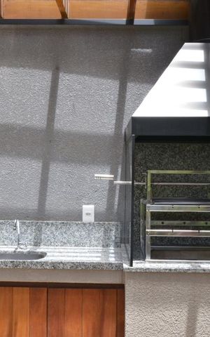 Studio à venda com 27m², 1 quarto e sem vagaChurrasqueira