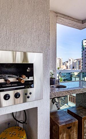 Apartamento à venda com 116m², 3 quartos e 2 vagas Apartamento à venda com 116m², 3 quartos e 2 vagasVaranda gourmet