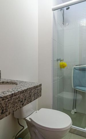 Apartamento à venda com 77m², 3 quartos e 1 vaga Apartamento à venda com 77m², 3 quartos e 1 vagaBanheiro da Suíte 1