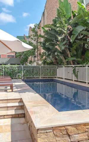 Apartamento para alugar com 33m², 1 quarto e sem vaga Apartamento para alugar com 33m², 1 quarto e sem vagaÁrea comum - Piscina
