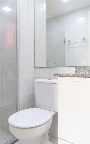 Studio à venda com 30m², 1 quarto e sem vagaBanheiro da Suíte