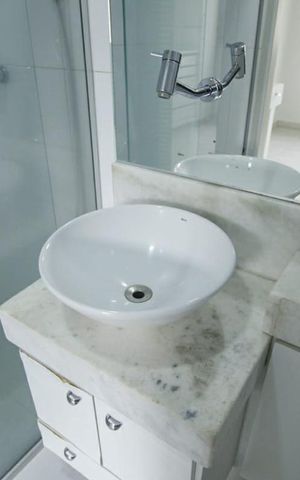 Casa de condomínio para alugar com 170m², 3 quartos e 2 vagas Casa de condomínio para alugar com 170m², 3 quartos e 2 vagasDetalhe do Banheiro da Suíte 3 - Pia