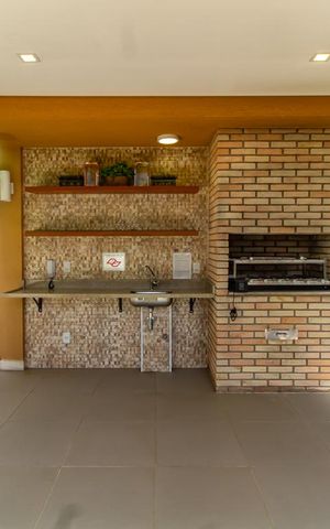 Apartamento à venda com 40m², 1 quarto e 1 vaga Apartamento à venda com 40m², 1 quarto e 1 vagaÁrea comum - Churrasqueira