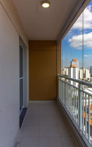 Apartamento à venda com 40m², 1 quarto e 1 vaga Apartamento à venda com 40m², 1 quarto e 1 vagaVaranda