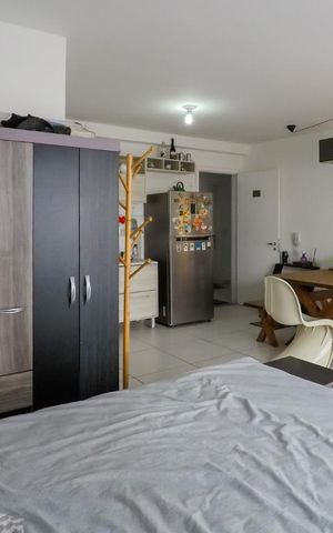 Studio à venda com 38m², 1 quarto e sem vagaSala / Quarto